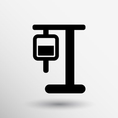 infüzyon simgesi illüstrasyon ilk yardım çantası damlalık intravenöz damar