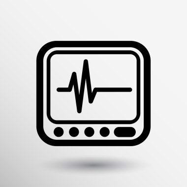 kardiyogram simge vektör görüntü