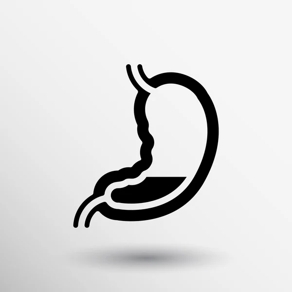 Menselijke maag pictogram menselijke Kruis intestinale — Stockvector