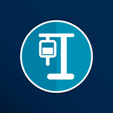 infüzyon simgesi illüstrasyon ilk yardım çantası damlalık intravenöz damar