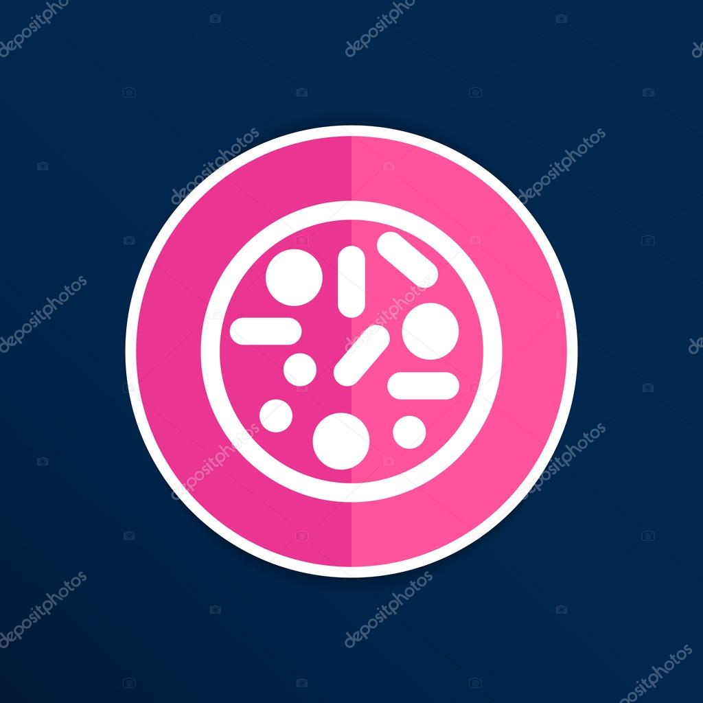 Vector icon Biochemistry microbiology Microorganisms lab Bacterias.