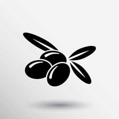 Zeytin Logo tasarım vektör şablon simgesi simgesi