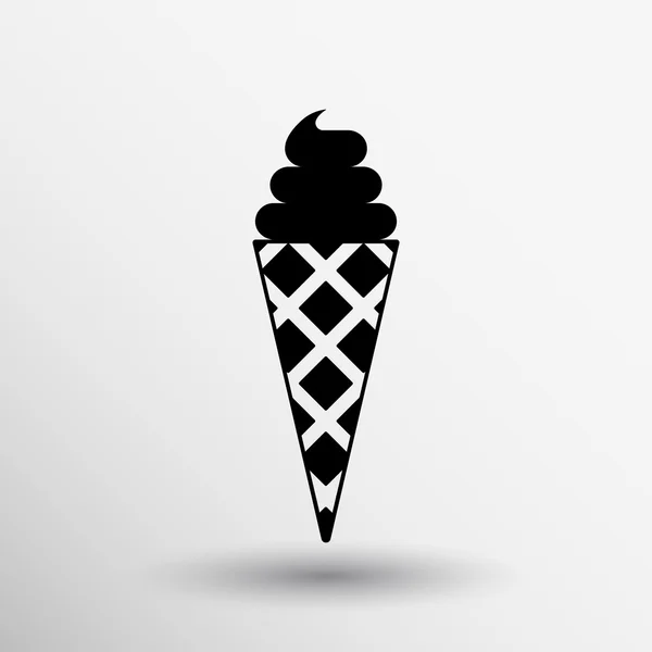 Segno vettoriale astratto logo gelato stilizzato — Vettoriale Stock