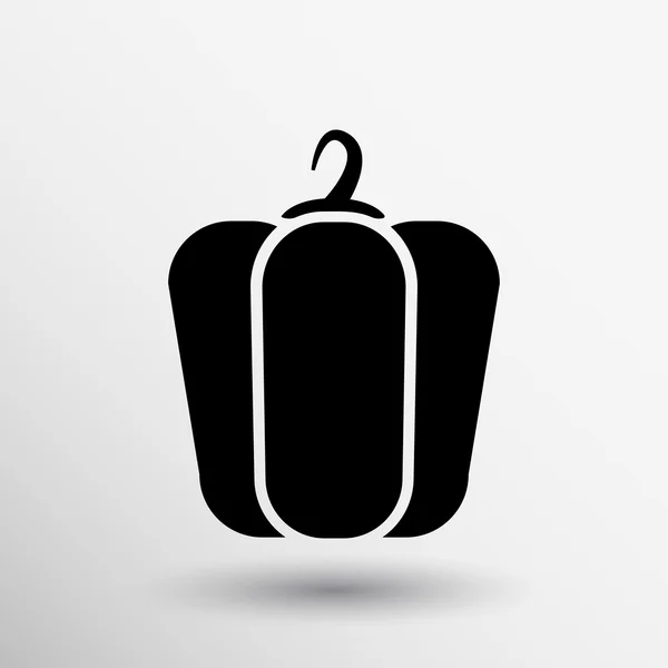 コショウ ロゴ ベル甘いベクトル抽象的な線 — ストックベクタ