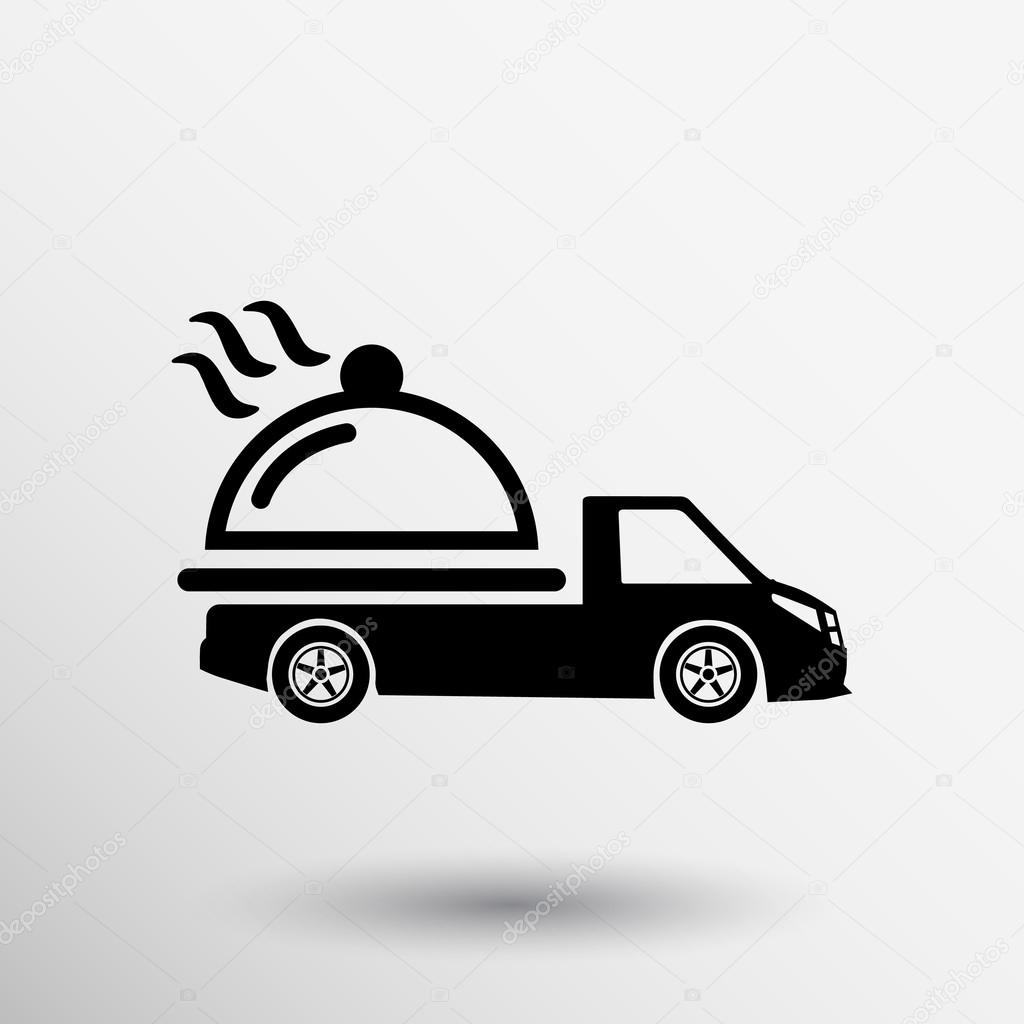 Logo Design for meal delivery service. Vector.