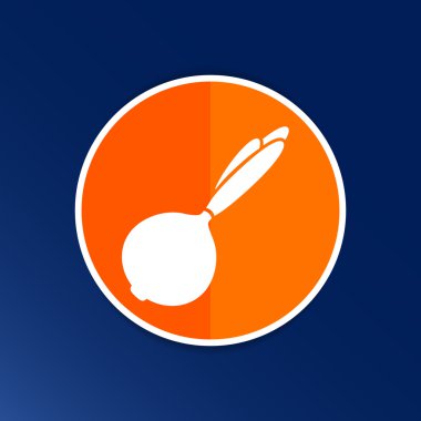 Soyut tasarım logosu sanat kroki soğan izole