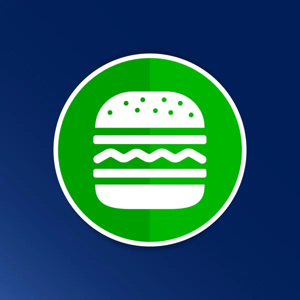 Hamburger Web-Symbol Burger Vektor Bun Logo — Stockvektor