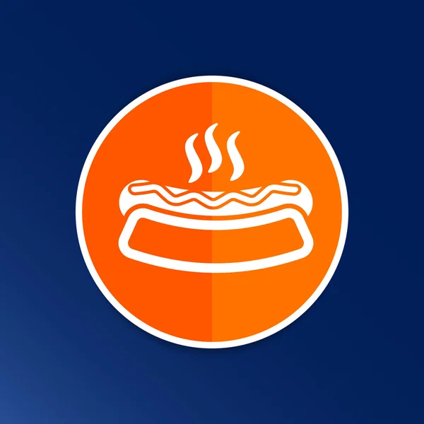 Appetizing hotdog tal versão logotipo também disponível galeria —  Vetores de Stock