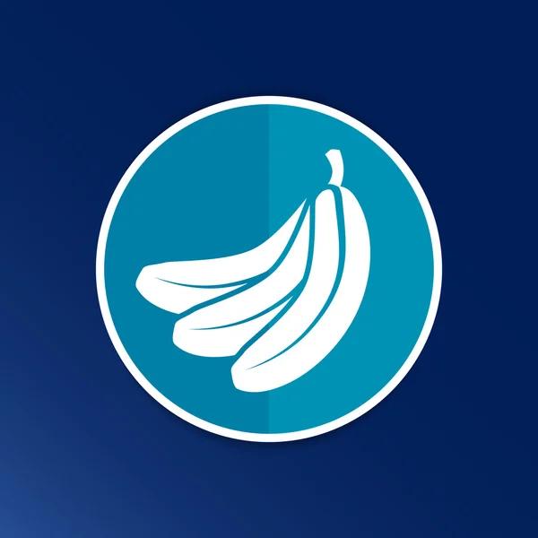 Banaan vector Fruit infographic logo eenvoudige pictogram — Stockvector