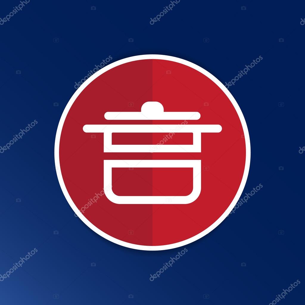 Saucepan food menu kitchen soup pot vector design cooking.