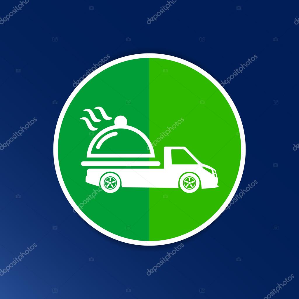 Logo Design for meal delivery service. Vector.