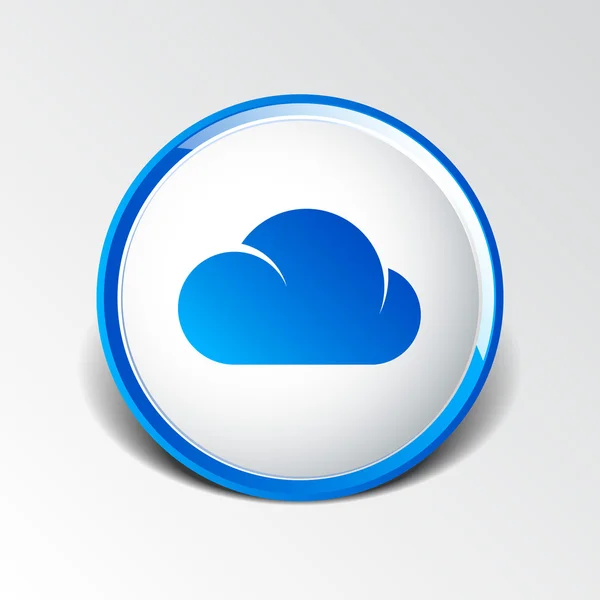 Icône cloud partage réseau bin verrouillage avant serveur clé — Image vectorielle