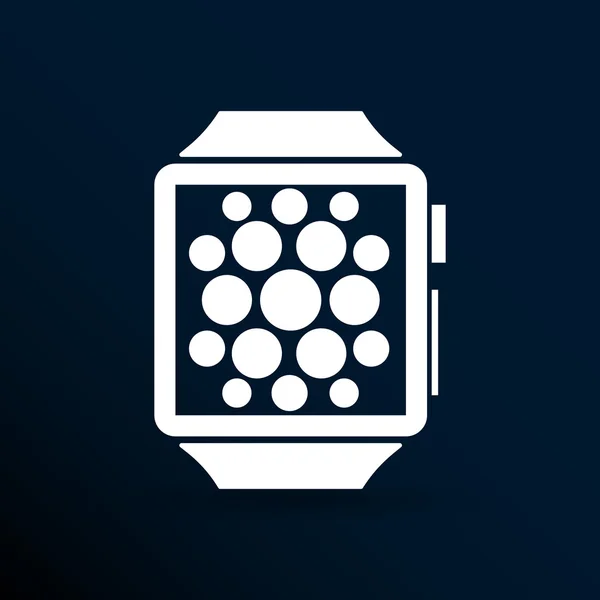 Horloge telefoon pictogram vector tablet plat multimedia — Stockvector