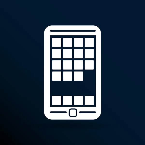 App telefon ikoner webbplatsen isolerade tal öppna — Stock vektor