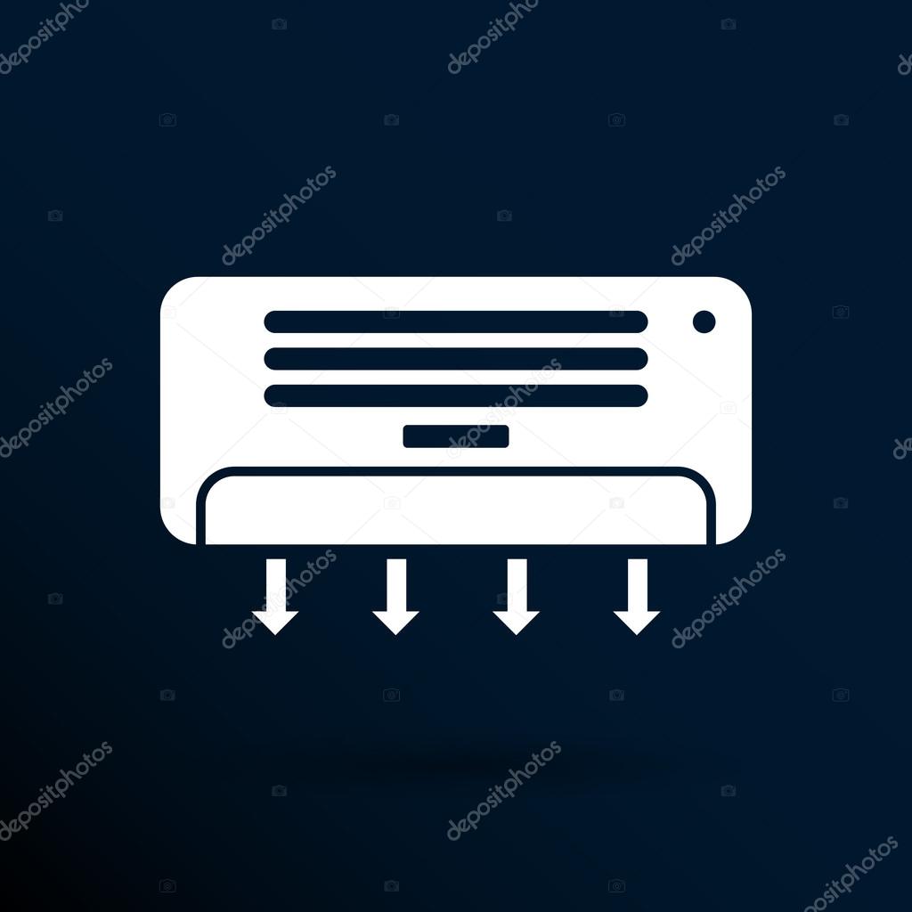 Air Conditioner Temperature icon celsius cold technology Stock Vector