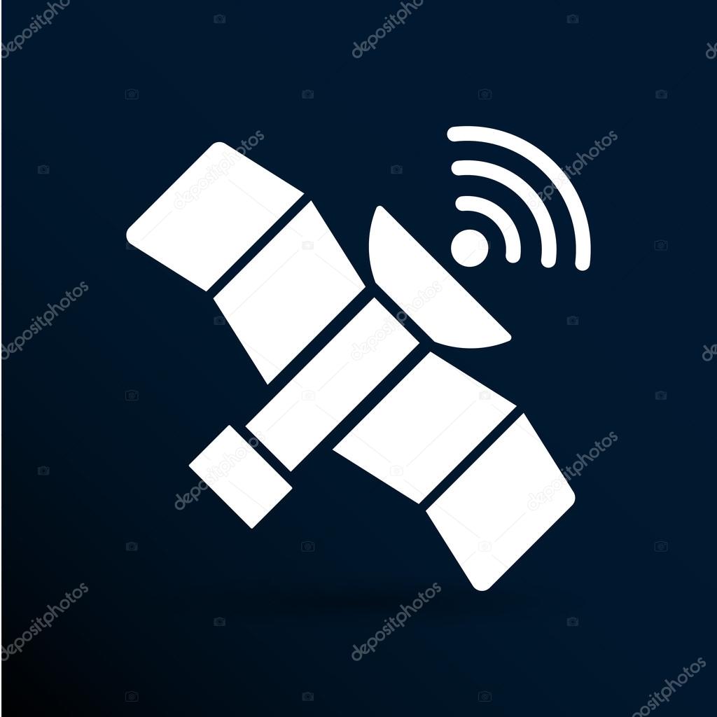 icon satellite vector design element communication connection