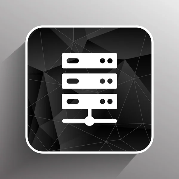 Flache computer server system icon vektor illustration — Stockvektor