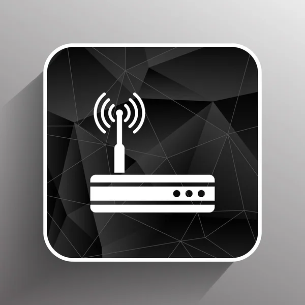 Vector trådlös router ikonen wifi adsl ethernet modem hub — Stock vektor