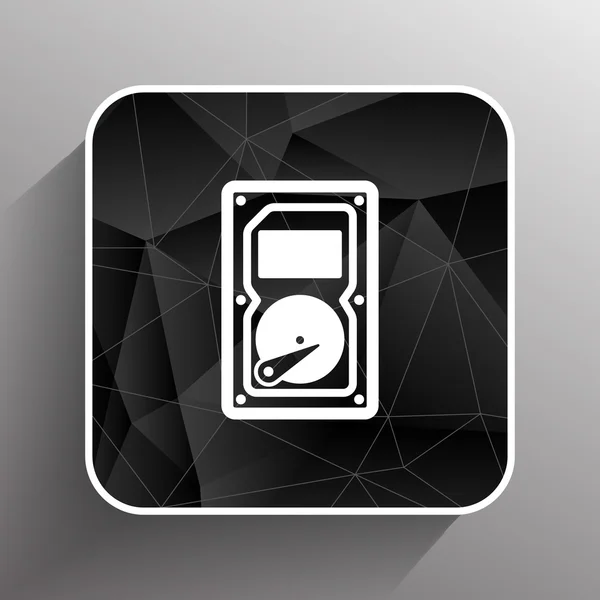 Pictogram back-netwerk bestand harddisk hdd record — Stockvector