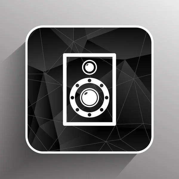 Pictogram audio-luidspreker geluidsgolf vector symbool — Stockvector