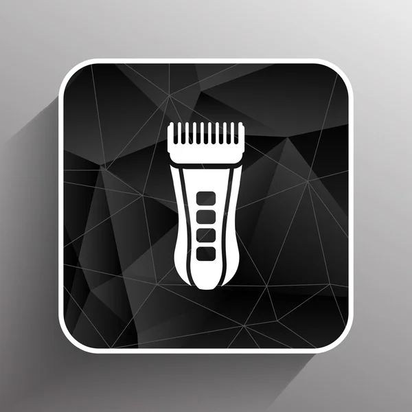 Hairclipper illustration accessory appliance barber beauty icon — Stock Vector