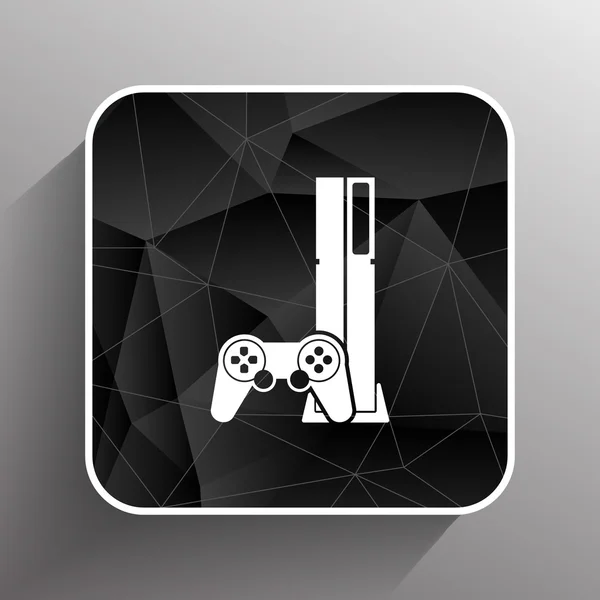 Spelenheten ikonen video gaming spel elektronik — Stock vektor