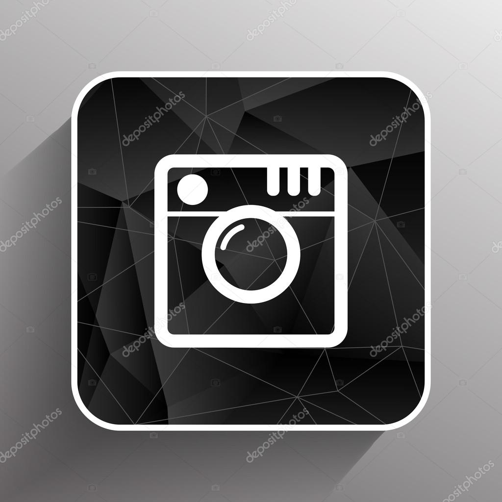 Hipster photo icon Camera icon Photo camera pictogram.