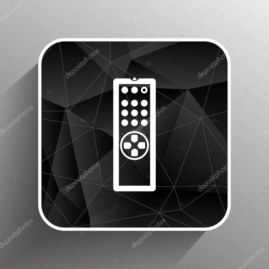 Remote control tv vector icon isolated media.