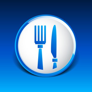 Yemek servisi vektör logo tasarım şablonu Cafe