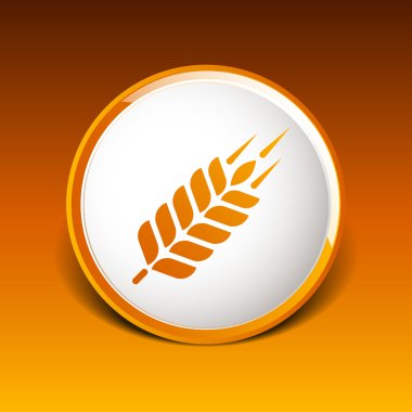 Buğday kulak teknik logo şablonu. İnşaat veya işareti bina