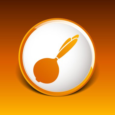 Soyut tasarım logosu sanat kroki soğan izole