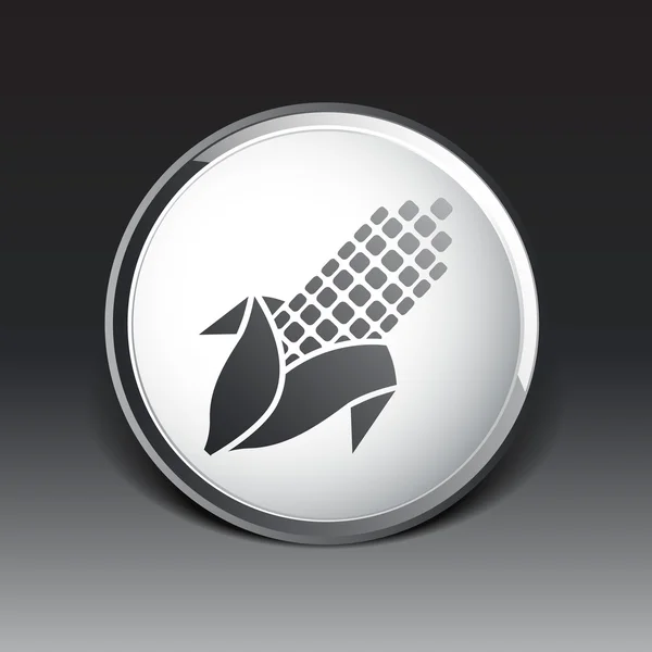 Maïs logo abstracte pictogram oor ongebruikelijke geïsoleerd — Stockvector