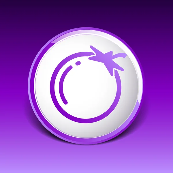 Basit vektör domates sembol simge logo için yararlı — Stok Vektör