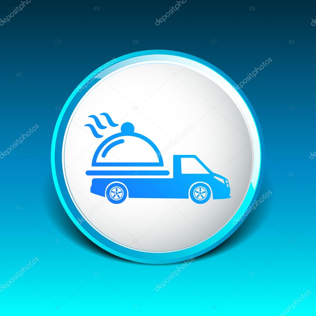 Logo Design for meal delivery service. Vector.