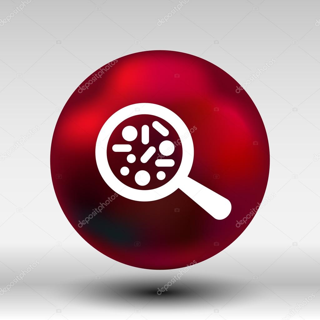 Vector icon Biochemistry microbiology Microorganisms lab Bacterias.