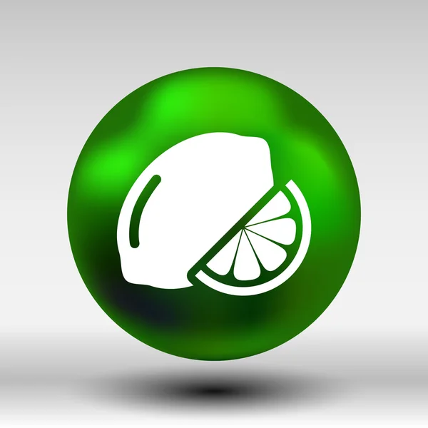 Διάνυσμα σημάδι λεμόνι λογότυπο ασυνήθιστο στυλιζαρισμένη φέτα γεωργία — Διανυσματικό Αρχείο