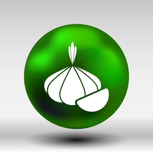 Knoblauch Landwirtschaft Lebensmittel gesund Symbol isolierte Linie Logo — Stockvektor