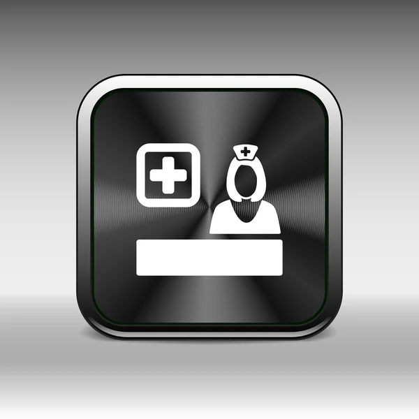 Icono médico primer plano diseño gráfico médico vector ilustración — Vector de stock