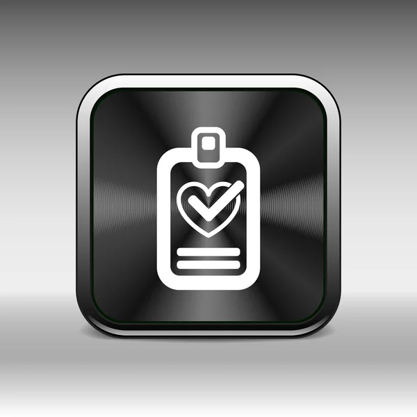 Serca i zaznaczyć symbol znak medycznych zdrowia ikona — Wektor stockowy