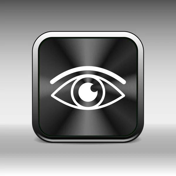 Ícone de olho símbolo de visão vetorial olhar pictograma gráfico — Vetor de Stock