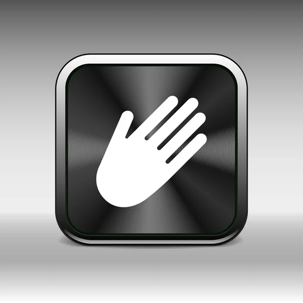 Ruky vektorové ikony palm symbolu grafický znak linie — Stockový vektor
