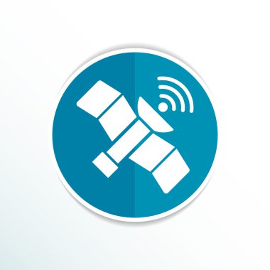 simge uydu vektör tasarım öğesi iletişim bağlantısı