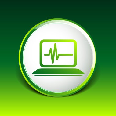 bilgisayar tanılama simgesi dizüstü izole teknik test