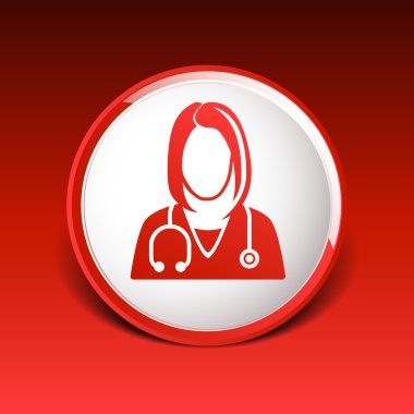 simge doktor closeup tıbbi grafik tasarım vektör çizim