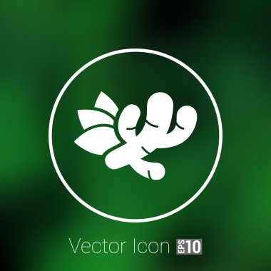 Zencefil Icon - vektör kök sağlık gıda pazarı portre