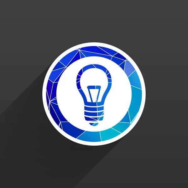 Ampoule lampe vectorielle icône vectorielle — Image vectorielle