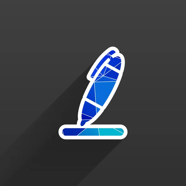 Pen pictogram hulpprogramma interface teken symbool afbeelding — Stockvector