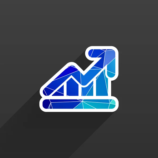 Infografik Diagramm Symbol Vektordiagramm Markt Geschäft — Stockvektor