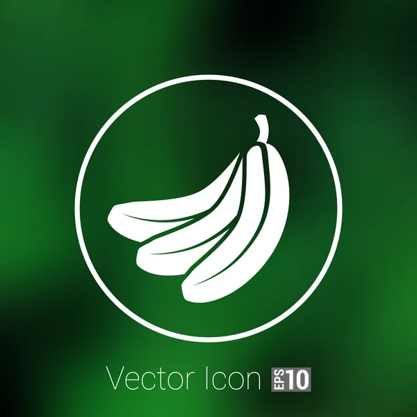 バナナ ベクター フルーツ インフォ グラフィックのロゴのシンプルなアイコン — ストックベクタ