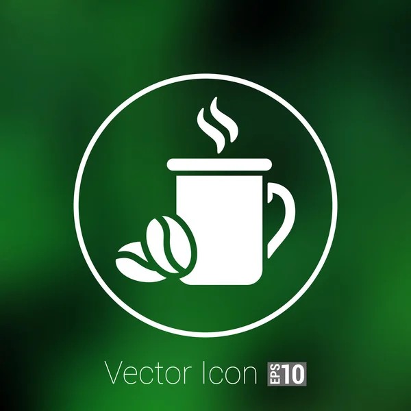 Kaffekopp vektor logotyp formgivningsmall. Cafe shop emblem — Stock vektor